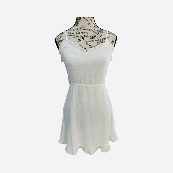 Superdown Charlee White Frill Cami Dress NWT Size S - Picture 5 of 13
